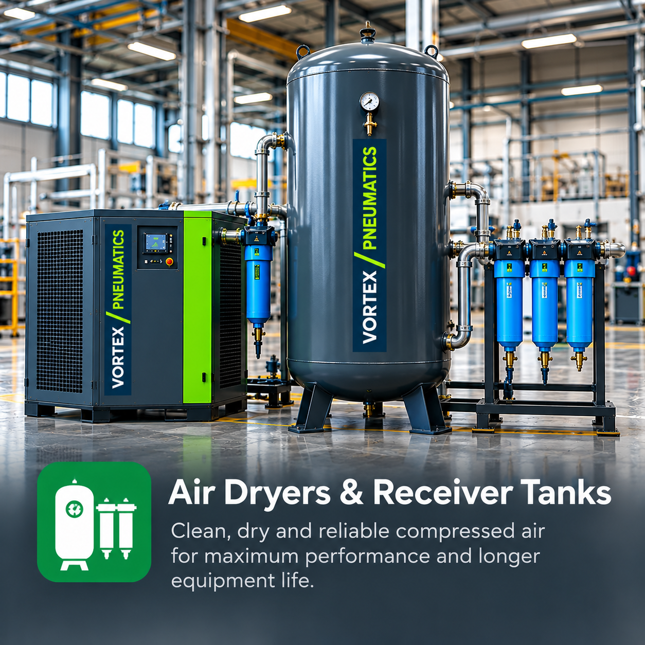 Vortex Pneumatics Air Dryers & Receiver Tanks Sri Lanka