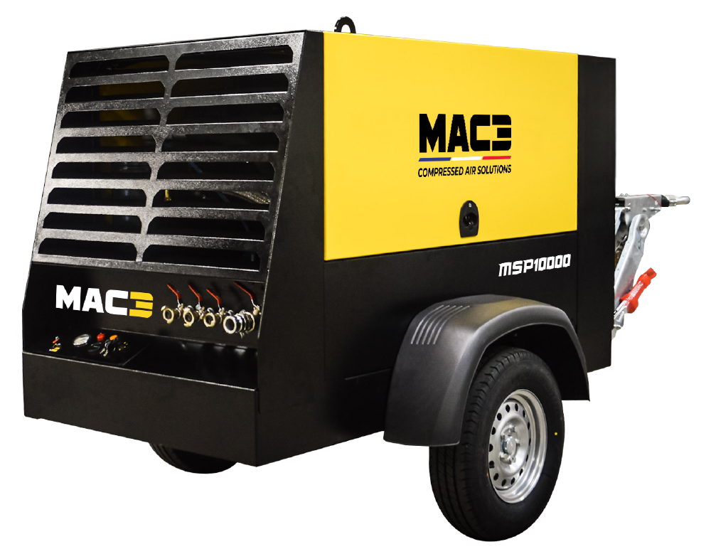 MAC3 MSP10000 manufacturer photograph in an Airman compressor comparison guide